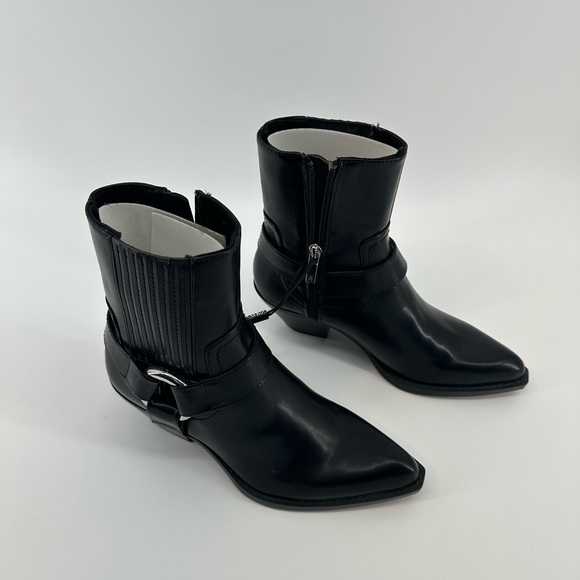 NWT Zara heeled cowboy boots size 8 - Picture 2 of 7
